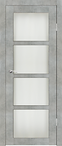 Дверное полотно Трио ДО бетон серый